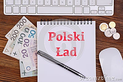 New tax law in Poland called Polski Åad Stock Photo